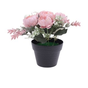 Unique Bargains Artificial Plants Mini Flower Plastic 4.33"x4.33"x7.87" 1 Pcs - 1 of 4