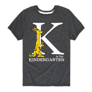 Boys' - Dr. Seuss - K Is For Kindergarten Kangaroo Short Sleeve Graphic T-Shirt - 1 of 4