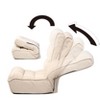 GDFStudio Lucan Modern Upholstered Tufted Adjustable Backrest  Chair with Ottoman - 3 of 4