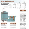 YONWAY Hardside Lightweight Luggage Sets with Bags Carry-on Suitcase Double silent Spinner Wheels with TSA Lock,Single Vintage Luggage 20 IN - 3 of 4