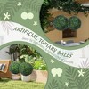 2 Pack Artificial Plant Lavender Topiary Balls - 4 of 4