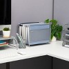 Mind Reader Hanging File Folder Organizer, Desktop Organizer, Storage, Office, Metal Mesh, 13"L x 9.75"W x 10.25"H, Black - 2 of 4