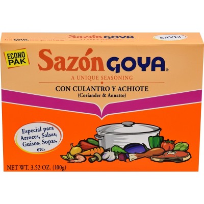 SAZON SEASONING NO SALT, WITH ANNATO