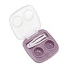 Unique Bargains Integrated Square Contact Lens Case Purple 1 Set - 3 of 4