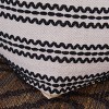 Christopher Knight Home Chukar Contemporary Large Square Cotton Pouf: Zig Zag Stripe, No Assembly - 4 of 4