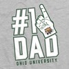 Ohio University Bobcats 1 Dad Adult T-Shirt Athletic Heather - 4 of 4