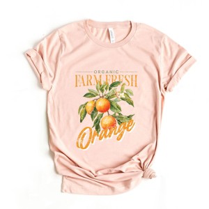 Simply Sage Market Farm Fresh Orange Watercolor Short Sleeve Tee - 1 of 4