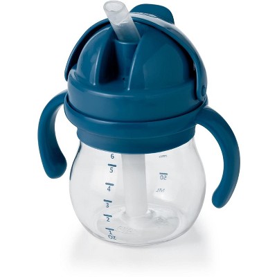AOSTIRMOTOR 6 Ounce Transitions Straw Cup with Removable Handles - Teal