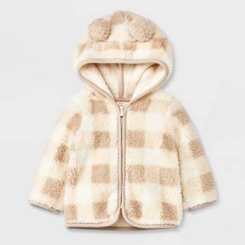 Baby Faux Fur Shearling Jacket - Cat & Jack™ Off-White
