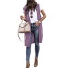 Nlife Womens Long Sweater Vests Sleeveless Open Front Cardigan Tunic Vest Long Cardigan Tops Coat for Fall Winter - 3 of 4
