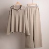 Women's Long Sleeve Knit Sweater and Pants Set - MapCie - 2 of 2