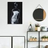 Masterpiece Art Gallery 24"x36" Fashion Contour by Shawn Mackey Unframed Wall Canvas :Modern Black & White Silhouette Print - 4 of 4