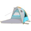 Anybear 2-3 Person Beach Tent Sun Shelter UPF50+ Blue with Mesh Windows - 3 of 4