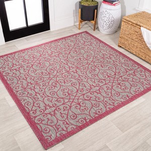 JONATHAN Y Madrid Vintage Filigree Textured Weave Indoor/Outdoor Area Rug - 1 of 4