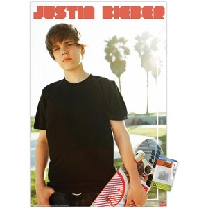 Trends International Justin Bieber - Skateboard Unframed Wall Poster Prints - 1 of 4