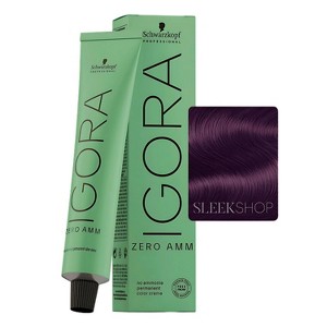 Schwarzkopf Professional Igora Zero AMM Ammonia-Free Permanent Color Creme - Hair Dye Haircolor - 1 of 3