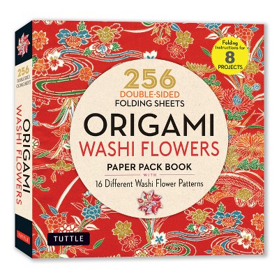 Origami Washi Flowers Paper Pack Book - by  Tuttle Studio (Paperback)