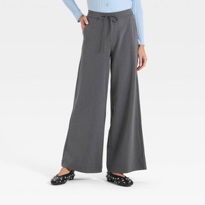 Women's Wide Leg Pull-On Pants - A New Day™ - 1 of 3
