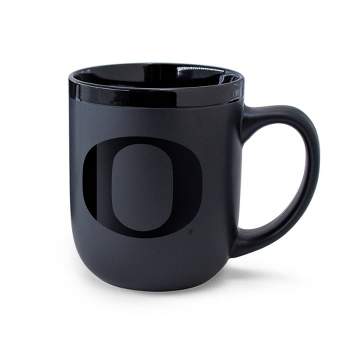 NCAA Oregon Ducks 12oz Ceramic Coffee Mug - Black