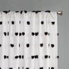 Kumasinova 84"/63" 100% Cotton Jacquard Pom-Pom Curtains Panel,Window Curtains with Lining,Kitchen Curtains for Living Room&Bedroom - 4 of 4