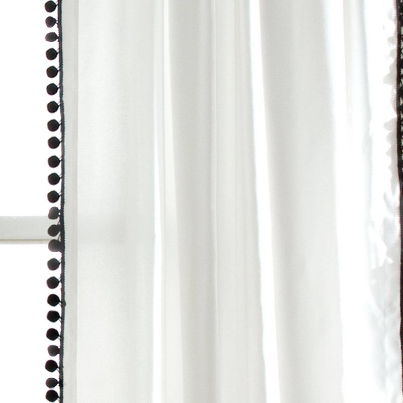 Pom Pom Window Curtain Panel - Lush Décor, 4 of 20