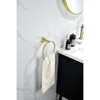 6-Pieces Brushed Gold Bathroom Hardware Set SUS304 Stainless Steel Round Wall Mounted - Hand Towel Bar,Toilet Paper Holder,Robe Towel Hooks - 3 of 4