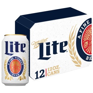 Miller Lite Beer - 12pk/12 fl oz Cans - 1 of 4