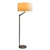 VYNXARIA 61"H Serene Brushed Nickel Floor Lamp with Rotary Switch Metal Base White Linen Shade - 2 of 4