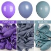 PartyWoo Balloons Dusty Blue Boho 18 12 10 5 Inch 140 pcs - 3 of 4