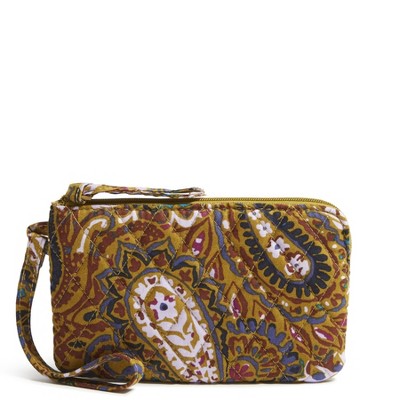 Vera Bradley Women's Outlet Cotton Essential Zip Wristlet