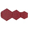 Evideco French Home Goods Metal Geometric Curtain Tieback with Strong Magnetic Closure – Modern Design, No Installation Needed – Red - 2 of 4