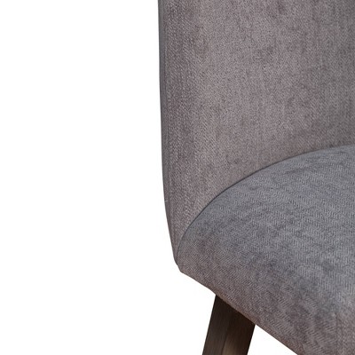 Gray Oak Wood Swivel Counter Stool with Mocha Fabric