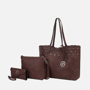 MKF Collection Mariahna 3-Piece Set – Shopper Tote, Crossbody Bag, and Wristlet Wallet Purse by Mia K - 1 of 4