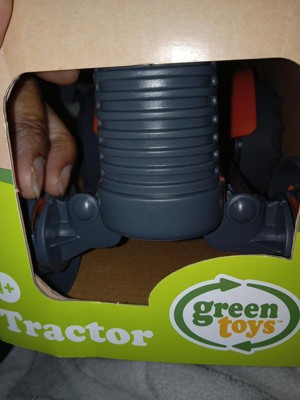 GREEN TOYS TRACTEUR ET REMORQUE ORANGE - MOM POP