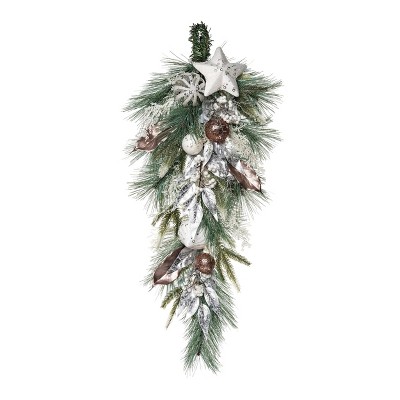 Transpac Artificial 30 in. Multicolored Christmas Glow Festive Teardrop