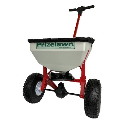 EarthWay Products LFII PrizeLawn Little Foot 50 Lb Capacity Commercial Home Walk Behind Seed and Fertilizer Garden Spreader