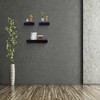 Dsvimoy Planter Stands and Holders Planter Stands Shelf with Invisible Brackets for Home Storage, Black, 27"*6"*5" - 2 of 4