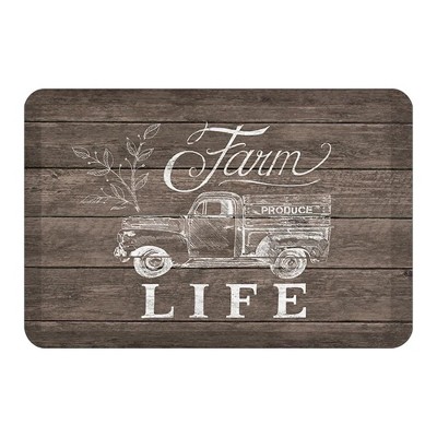 Laural Home Farm Life 20" x 30" Anti-Fatigue Kitchen Mat