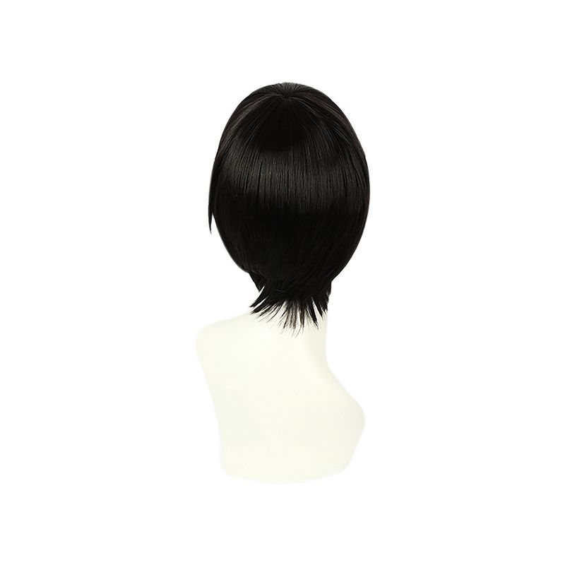 Unique Bargains Wigs for Black Women Wigs Women's 14" Black with Wig Cap Shoulder Length With Bangs, 4 of 7