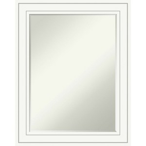 Amanti Art Craftsman White Petite Bevel Wood Bathroom Wall Mirror 29 x 23 in. - 1 of 4