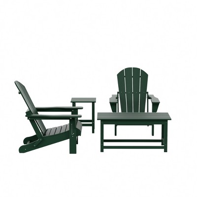WestinTrends  4-Piece Outdoor Paio Adirondack Conversation Set