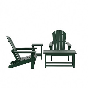 WestinTrends  4-Piece Outdoor Paio Adirondack Conversation Set - 1 of 4