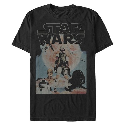 Men's Star Wars Boba Fett And Droids T-shirt : Target