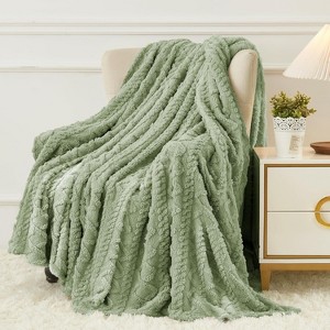 Attop Cozy Soft Lightweight Fuzzy Throw Blanket for Women Portable Throw Blankets for Couch - 1 of 4