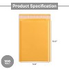 PSBM Kraft Bubble Mailer, 9.5x14.5 Inch, 100 Pack, Padded Shipping Envelope Mailers, Gold Yellow, Self Seal and Peel Strip - 4 of 4