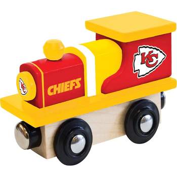 MasterPieces Officially Licensed NFL Kansas City Chiefs Wooden Toy Train Engine For Kids