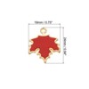 Unique Bargains Jewelry Making Bracelet Metal Elegant Leaf Pendants 40 Pcs - 2 of 4