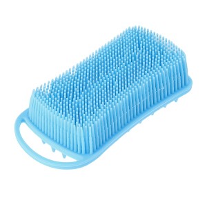 Unique Bargains Double Side Body Bath Brush for Shower 5.12"x2.52"x1.38" 1 Pc - 1 of 4