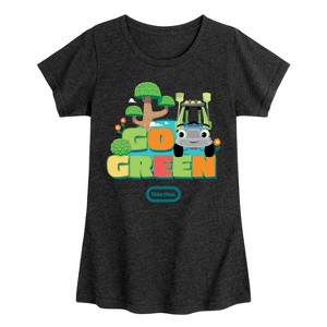 Girls' - Little Tikes - Go Green Fitted Short Sleeve Graphic T-Shirt - 1 of 3