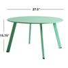 GRANDPATIO 27.5 '' Outdoor Round Steel Coffee Table - 4 of 4